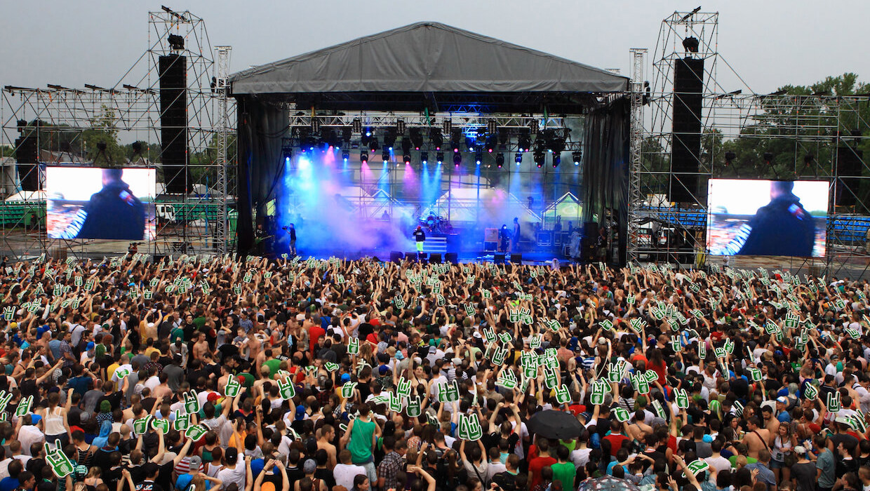 Greenfest festival concert crowds